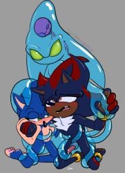 anthro chaos_(sonic) cuntboy femboy intersex male male_only pussy sonic_(series) sonic_the_hedgehog tentacle tentacle_sex vagina