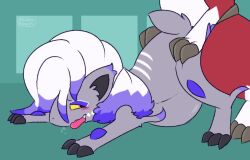 ambiguous_gender ambiguous_penetration animated belly big_belly breath claws doggy_style feral from_behind_position hisuian_form hisuian_zoroark huff implied_female implied_pregnancy implied_vaginal lycanroc male midnight_lycanroc nintendo penetration pocketpaws pokémon_(species) pokemon pokemon_(species) regional_form_(pokemon) sex video_games zoroark