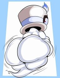 anthro ass big_ass bubble_ass cappy_(mario) chubby floating huge_ass jiggling_ass looking_at_viewer looking_back male male_only mario_(series) nintendo solo super_mario_odyssey tail tepigfan101 thick_thighs thighs