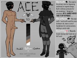 ace(claweddrip) anthro big_penis black_clothing claweddrip male masked masked_male original penis