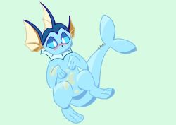 absurd_res blush bodily_fluids cerealbowlsystem eeveelution genital_fluids hi_res male male_only male_vaporeon nintendo pokémon_(species) pokemon solo translucent translucent_body urine vaporeon video_games watersports