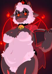 anthro big_breasts breasts cult_of_the_lamb devolver_digital female female_only hanaarts lamb_(cult_of_the_lamb) sheep tagme