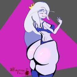 adventure_time ass bubble_butt dat_ass female huge_ass ice_queen ice_queen_(adventure_time) krimsonfruit mature_female mob_face thick_ass thick_thighs wide_hips