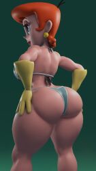 ass big_ass big_butt bikini breasts bubble_ass bubble_butt cartoon_network dexter&#039;s_laboratory dexter&#039;s_mom earrings eyelashes fat_ass fat_butt female female_only full_lips large_ass large_breasts large_butt lipstick looking_at_viewer looking_back mature mature_female milf mother orange_hair sala3d thick_ass thick_thighs wide_hips