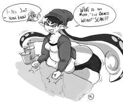 ass ass_cleavage big_ass bottom_heavy butt_crack callie_(splatoon) chubby dialogue fat_ass huge_ass obese rchammer splatoon thick_thighs weight_gain