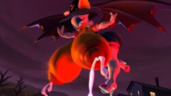 1girls 2019 3d 3d_model bat big_breasts big_nipples breasts_bigger_than_head enormous_breasts female female_focus female_only flying gigantic_breasts halloween hyper hyper_breasts lactating lactation large_breasts marshmallowcrusader mobian mobian_(species) mobian_bat nipples rouge_the_bat sega sonic_(series) sonic_adventure_2 sonic_the_hedgehog_(series) witch_hat