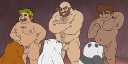 6boys gay gay_domination grizzly_(wbb) grizzly_bear group group_sex hair ice_bear male male_only muscular muscular_male non-human oral oral_penetration oral_sex panda_(wbb) sex sucking sucking_penis toony we_bare_bears white_bear