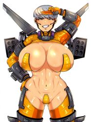 1girls 2022 apex_legends asian asian_female barely_clothed big_breasts breasts female female_only gloves huge_breasts large_breasts looking_at_viewer navel short_hair smile smiling smiling_at_viewer solo solo_female standing tate_(mzn005) tc teeth valkyrie_(apex_legends) white_background white_hair