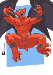 balls boner demon's_crest erection firebrand gay ghosts_'n_goblins male male_only negger penis red_arremer red_skin solo solo_male spread_legs wings