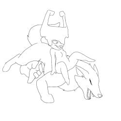 1boy 1girls animated anthro black_and_white bohyou_(artist) breathing canid canine canis cum duo ejaculation female feral handjob imp male male/female mammal midna monochrome nintendo orgasm penile penis sex the_legend_of_zelda tongue tongue_out twilight_princess video_games wolf wolf_link