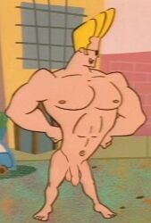 balls cartoon_network drawfag drawthread_request edit edited editfag erection foreskin genitals johnny_bravo johnny_bravo_(series) male male_focus male_only muscular muscular_male nude penis proud_of_his_cock screencap screenshot screenshot_edit sunglasses uncut unknown_artist