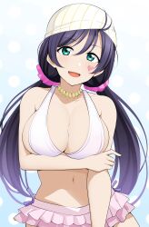 barkhorn0331 big_breasts highres love_live! smile swimsuit tattoo toujou_nozomi twintails