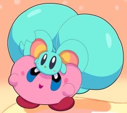 big_ass bubble_butt cyandrive98 elfilin feral furry huge_ass kirby kirby_(series) tagme