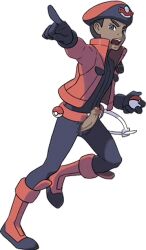 1boy balls clothed edit edited editfag erection genitals male male_only nintendo npc_trainer official_artwork_edit penis pokemon pokemon_ranger_(pokemon) pokemon_ranger_(pokemon_xy) pokemon_xy retracted_foreskin uncut unknown_artist