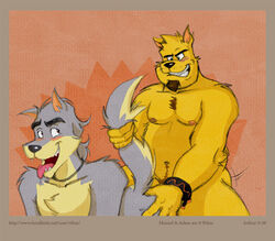 2boys adam anal anthro canine chubby feline fur furry gay male male_only manuel no_humans rthur tagme wolf yaoi