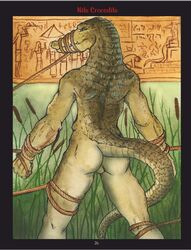 1boy ass bondage crocodile egyptian male male_only reptile scalie seskata solo was1