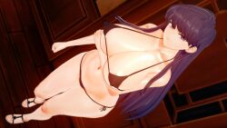 1girls 3d big_thighs bikini black_bikini black_eyes black_hair busty female female_only koikatsu komi-san_wa_komyushou_desu komi_shouko long_hair looking_at_viewer netorare ntr pepper_box prostitution solo solo_female staring_at_viewer swimsuit thick_thighs thighs voluptuous