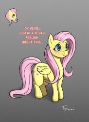 2022 cute cutie_mark dated english_text female female_only fluttershy_(mlp) friendship_is_magic my_little_pony signed straight_hair tagme text thick_thighs toby_art