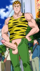 balls edit edited editfag erection genitals male male_only one-punch_man penis proud_of_his_cock retracted_foreskin screencap screenshot screenshot_edit tanktop_tiger uncut unknown_artist