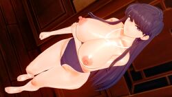 1girls 3d big_thighs black_eyes black_hair busty female female_only koikatsu komi-san_wa_komyushou_desu komi_shouko long_hair looking_at_viewer netorare ntr pepper_box prostitution solo solo_female staring_at_viewer thick_thighs thighs voluptuous