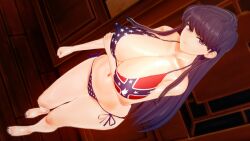 1girls 3d big_thighs black_eyes black_hair busty female female_only koikatsu komi-san_wa_komyushou_desu komi_shouko long_hair looking_at_viewer netorare ntr pepper_box prostitution solo solo_female staring_at_viewer thick_thighs thighs voluptuous