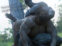 abs ass ass_play back back_muscles balls bara big_ass big_dom_small_sub big_muscles big_nipples big_pecs brown_hair capcom chris_redfield covering_another's_mouth covering_mouth daddy dilf dominant dominant_humanoid dominant_male english_text gay grey_skin hair hand_over_another's_mouth hand_over_mouth handgag hat holding_partner human human_on_humanoid humanoid humanoid_dominating_human interspecies larger_humanoid larger_male male male/male male_only monster monstrous_humanoid mr_x muscular muscular_human muscular_humanoid muscular_male navel nipples nsfwmaker nude pecs resident_evil resident_evil_2 resident_evil_2_remake resident_evil_8:_village sex size_difference smaller_human smaller_male spanking submissive submissive_human submissive_male text tyrant yaoi