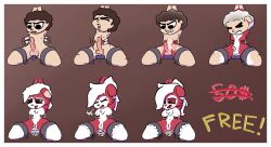 absurd_res anthro bodily_fluids breaths cum erection female genital_fluids genitals hi_res human lycanroc male mammal midnight_lycanroc nintendo nude penis pokémon_(species) pokemon pussy red_body red_eyes simple_background solo transformation video_games white_body