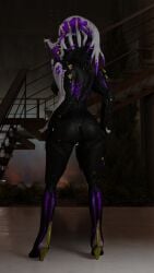 1girls anus female female_only humanoid monster_girl saryn_(warframe) saryn_prime_(warframe) solo_female standing vagina warframe