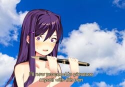 yuri (doki doki literature club) from doki doki literature club
