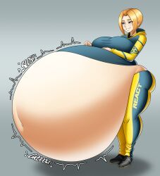 1girls belly belly_expansion belly_inflation big_belly big_breasts bloated bloated_belly blonde_hair breasts expansion female huge_belly huge_breasts inflation iq_(rainbow_six) massive_belly molotco rainbow_six rainbow_six_siege stomach_noises vore