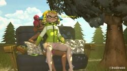 1boy 1boy1girl 1girls 3d agent_4_(splatoon) agent_8_(splatoon) couch couch_sex cum cum_in_pussy cum_inside deadrendon eyes_rolling_back female holding_arms inkling inkling_girl male male/female male_agent_8_(splatoon) octoling octoling_boy penis pink_cum sfm source_filmmaker splatoon splatoon_2 straight tan_skin text twitching vaginal vaginal_penetration vaginal_sex yellow_eyes yellow_hair