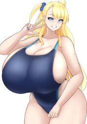 big_breasts blonde_female breasts ega2nd female galko huge_breasts nantene oshiete!_galko-chan tagme tupperwave