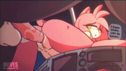 1boy1girl :o amy_rose animated anthro dialogue diives english_text female female_penetrated fur furry hedgehog male male/female male_penetrating male_penetrating_female penetration penis pink_fur pink_hair pussy sega shadow_the_hedgehog short_playtime sonic_(series) tail text vaginal_penetration