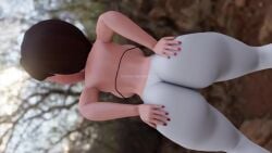 1girls 3d 3d_(artwork) animated ass ass_focus ass_grab ass_shake back_view big_ass bikini_top black_bikini_top brown_hair day daytime disney faceless_female fat_ass helen_parr kishi longer_than_30_seconds micro_bikini mp4 nail_polish no_sound outside pawg pixar presenting_ass red_nail_polish red_nails short_hair short_playtime shorter_than_one_minute the_incredibles the_incredibles_2 video white_leggings