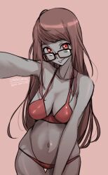 atlus breasts female female_only glasses haysey_draws persona persona_5 persona_5_royal solo sumire_yoshizawa