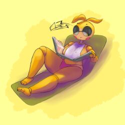 artesjsc beach big_breasts breasts female five_nights_at_freddy's solo tagme toy_chica_(fnaf)