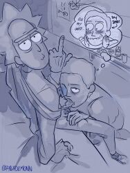 blowjob father_in_law fellatio gay jerry_smith male/male rick_and_morty rick_sanchez son_in_law tagme