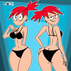 ass bra breasts carazar_zone cartoon_network female foster's_home_for_imaginary_friends frankie_foster high_resolution narrow_shoulders panties red_hair solo_female tagme teenager thick_thighs thin_arms thin_waist underwear wide_hips