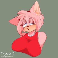 3fi_art amy_rose furry furry_breasts sonic_(series) sonic_the_hedgehog_(series)