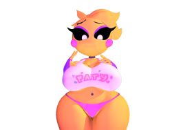 1girls 3d 3d_(artwork) animatronic bottom_heavy five_nights_at_freddy's five_nights_at_freddy's_2 fnaf huge_breasts solo solo_female tits toy_chica_(eroticphobia) toy_chica_(fnaf)