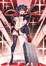 1girls big_breasts breasts gainoob high_heels kill_la_kill matoi_ryuuko senketsu solo thigh_boots thighhighs