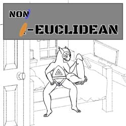 anthro astonished bed bedroom english_text furniture genital_growth genitals growth hi_res humanoid_genitalia humanoid_penis latios legendary_pokémon line_art male masturbation nintendo non-euclidean_sex on_bed outside penetrable_sex_toy penis penis_grab penis_growth pokemon pokemon_(species) pokemon_only portal portal_(series) portal_panties portal_ring portal_sex sex_toy sitting sitting_on_bed solo television text that-one-artist thinking_with_portals trichrome video_games white_background window