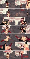 2girls 3d absurd_res anus ass breasts choke_hold clothing_damage embarrassed embarrassed_nude_female enf fight forced_exposure forced_nudity humiliated humiliation kick knockwolf koikatsu mileena mortal_kombat mortal_kombat_(2011) mortal_kombat_x netherrealm_studios nude nude_female peeing peeing_self pussy red_ass ryona self_upload spread_legs stripped stripped_naked suplex