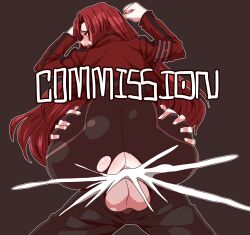 anal_penetration anal_sex ass ass_focus ass_grab b2k balls balls_deep big_ass black_bodysuit bodysuit commission cum cum_in_pussy cum_inside gebura_(lobotomy_corporation) groping groping_ass hourglass_figure huge_ass large_ass latex library_of_ruina lobotomy_corporation long_hair male massive_ass massive_butt netzach netzach_(library_of_ruina) open_mouth pleasure_face project_moon red_hair riding riding_penis ripped_bodysuit ripped_clothing sex size_difference submissive submissive_female voluptuous