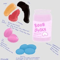 candy dessert egg food genitals gummy_(food) jar lunarpanda8686 milk no_humans object_focus penis pussy simple_background text zero_pictured