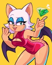 rouge the bat from sega by aikansei