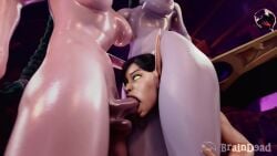 3d animated blood_elf braindead_(artist) futanari futanari_penetrating night_elf pink_body pink_skin purple_body purple_skin soft_domination sound tagme threesome video video_games world_of_warcraft xal&#039;atath