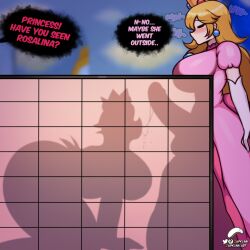 1futa 1girls blowjob concealed crown dress futa_on_female futanari implied_incest incest incest_(lore) incestuous large_penis mario_(series) paizuiri_(artist) penis princess princess_peach princess_rosalina saliva siblings sisters super_mario_bros. yuri