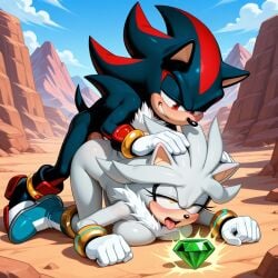 1boy 1boy1girl 1girls ai_generated female male male/female pixai rule_63 shadow_the_hedgehog silver_the_hedgehog silverknight395 sonic_(series) tagme