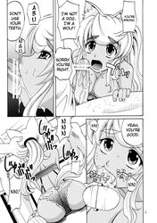 animal_ears censored cheating comic fellatio female liru ookamimimi oral oral_sex penis renkin_san-kyuu_magical_pokaan sex the_truth